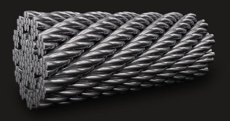 绿盟GB耐旋转钢丝绳18X7(6/1)