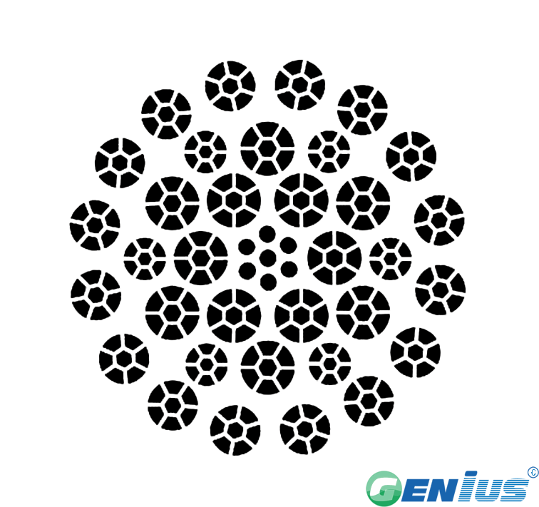 LM (Coating) Comp. Rotation Resistant Wire Rope GB35X7 (6/1)